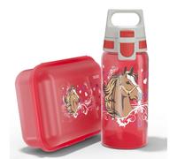 Sigg Kids Water Bottle VIVA Lunchbox Set: Horses Colour: Horses