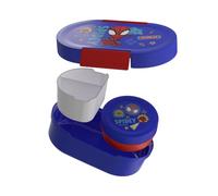 Sigg - Lumo Kids Disney Spidey Plus Lunch Box - Inner Tray & Leak-Proof Snack Box - Microwave & Dishwasher Safe - BPA-Free - Lightweight - for School, Nursery & Leisure - Blue - 800 ml