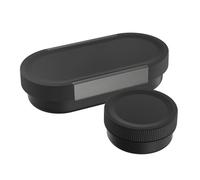 Sigg - LUMO Lunchbox L Black - with Divider & Leakproof Snack Box - Microwave & Dishwasher Safe - BPA Free - Lightweight Polypropylene - Swiss Design, Made in Germany - for Work & School - 1 L