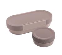 Sigg - LUMO Lunchbox L Dusk - with Divider & Leakproof Snack Box - Microwave & Dishwasher Safe - BPA Free - Lightweight Polypropylene - Swiss Design, Made in Germany - for Work & School - Pink - 1 L