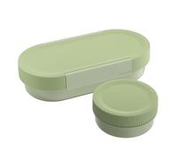 Sigg - LUMO Lunchbox L Eco Green - with Divider & Leakproof Snack Box - Microwave & Dishwasher Safe - BPA Free - Lightweight Polypropylene - Swiss Design, Made in Germany - for Work & School - 1 L