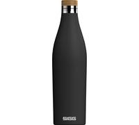 SIGG Meridian Black Drinking Bottle (0.5 L), pollutant-Free and Leak-Proof Water Bottle Made of Stainless Steel, Double-wall Insulated Bottle for Cold and hot Drinks