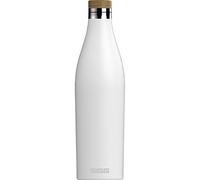 SIGG Meridian White Drinking Bottle (0.7 L), pollutant-Free and Leak-Proof Water Bottle Made of Stainless Steel, Double-Wall Insulated Bottle for Cold and hot Drinks