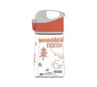 Sigg - Aluminium Kids Water Bottle - Miracle Woodland Friend - With Straw - Leakproof - Lightweight - BPA Free - Scratch & Break Resistant - School & Sports - Orange - 0.35L