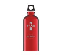 Sigg - Aluminium Water Bottle - Traveller Red mountain - Climate Neutral Certified - Suitable For Carbonated Beverages - Leakproof - Lightweight - BPA Free - Red mountain - 1 L