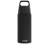 Sigg - Stainless Steel Insulated Water Bottle - Shield Therm One - Suitable For Carbonated Beverages - Leakproof - Dishwasher Safe - BPA Free - 90% Recycled - For the Outdoor - Black - 0.5L