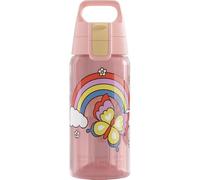 Sigg - Children's Water Bottle - Viva One Rainbow - Suitable for Carbonated Drinks - Leak-Proof - Dishwasher Safe - BPA-Free - Sports & School - Pink with Rainbow - 0.5L