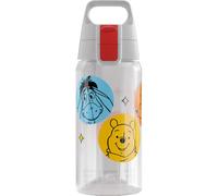 Sigg - Sports Water Bottle For Kids - Viva One Winnie & Friends (Disney) - Suitable For Carbonated Drinks - Leak-Proof - Dishwasher Safe - BPA Free - For School & Sports - Transparent - 0.5L