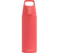 Sigg - Stainless Steel Drinking Bottle - Shield ONE Watermelon - Suitable for Carbonated Drinks - Leak-Proof - Feather-Red - 0.75 L