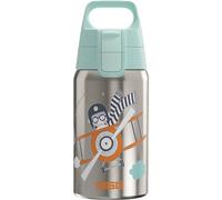 SIGG - Stainless Steel Kids Water Bottle - Shield One - Suitable For Carbonated Beverages - Leakproof - Lightweight - BPA Free - 0.5L