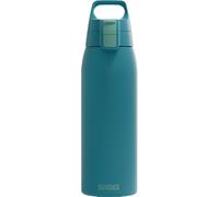 Sigg - Stainless Steel Water Bottle - Shield ONE Blue Puya - Suitable for Carbonated Drinks - Leak-Proof - Feather-Light - BPA-Free - Outdoor & Fitness Blue - 1L