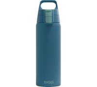 Sigg - Stainless Steel Drinking Bottle - Shield ONE Blue Puya - Suitable for Carbonated Drinks - Leak-Proof - Feather-Light - BPA-Free - Outdoor & Fitness - Blue - 0.75 L