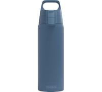 Sigg - Stainless Steel Water Bottle - Shield ONE Deep Blue - Suitable for Carbonated Drinks - Leak-Proof - Feather-Light - BPA-Free - Outdoor & Fitness - Blue - 0.75 L