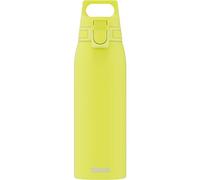 Sigg - Stainless Steel Water Bottle - Shield ONE Ultra Lemon - Suitable For Carbonated Beverages - Leakproof - Lightweight - BPA Free - Yellow - 1L