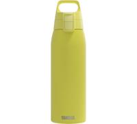 Sigg - Stainless Steel Water Bottle - Shield ONE Ultra Lemon - Suitable For Carbonated Beverages - Leakproof - Lightweight - BPA Free - Yellow - 1L
