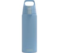 Sigg - Stainless Steel Water Bottle - Shield ONE Water Blue - Suitable for Carbonated Drinks - Leak-Proof - Feather-Light - BPA-Free - Outdoor & Fitness - Blue - 1L