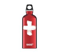 Sigg - Aluminium Water Bottle - Traveller Red - Climate Neutral Certified - Suitable For Carbonated Beverages - Leakproof - Lightweight - BPA Free - Red - 0.6 L