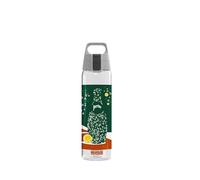 Sigg - Transparent Tritan Water Bottle - Total Clear ONE Roland Garros - Suitable For Carbonated Beverages - Dishwasher Safe - Leakproof - Lightweight - Scratch Resistant - BPA Free - Green - 0.75L