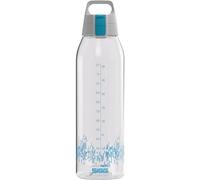 Sigg - Tritan Renew Transparent Water Bottle - Total Clear ONE MyPlanet Anthracite - Suitable For Carbonated Beverages - Dishwasher Safe - With Fruit Strainer - Leakproof - BPA Free - blue - 1.5L