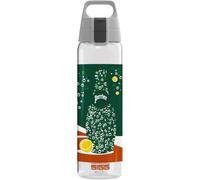 Sigg - Transparent Tritan Water Bottle - Total Clear ONE Roland Garros - Suitable For Carbonated Beverages - Dishwasher Safe - Leakproof - Lightweight - Scratch Resistant - BPA Free - Green - 0.75L