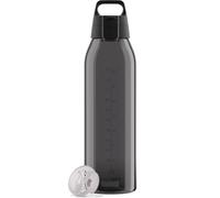 Sigg - Tritan Water Bottle - Total Color ONE Anthracite - Suitable For Carbonated Beverages - Dishwasher Safe - Leakproof - Featherweight BPA Free - 1.5L