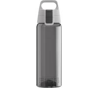 Sigg - Tritan Water Bottle - Total Color ONE Anthracite - Suitable For Carbonated Beverages - Dishwasher Safe - Leakproof - Featherweight BPA Free - 0.6L