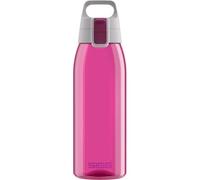 Sigg - Tritan Water Bottle - Total Color ONE Berry - Suitable For Carbonated Beverages - Dishwasher Safe - Leakproof - Featherweight BPA Free - 1L
