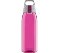 Sigg - Tritan Water Bottle - Total Color ONE Berry - Suitable For Carbonated Beverages - Dishwasher Safe - Leakproof - Featherweight BPA Free - 1L