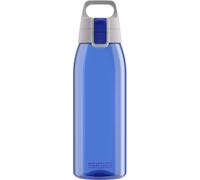 Sigg - Tritan Water Bottle - Total Color ONE Blue - Suitable For Carbonated Beverages - Dishwasher Safe - Leakproof - Featherweight BPA Free - 1L