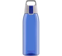Sigg - Tritan Water Bottle - Total Color ONE Blue - Suitable For Carbonated Beverages - Dishwasher Safe - Leakproof - Featherweight BPA Free - 1L