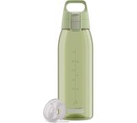 Sigg - Tritan Water Bottle - Total Color ONE Eco Green - Suitable For Carbonated Beverages - Dishwasher Safe - Leakproof - Featherweight BPA Free - 1L