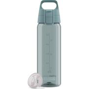 Sigg - Tritan Water Bottle - Total Color ONE Morning Blue - Suitable For Carbonated Beverages - Dishwasher Safe - Leakproof - Featherweight BPA Free - 0.6L