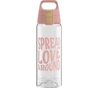 Sigg - Tritan Water Bottle - Total Color ONE Spread Love - Suitable For Carbonated Beverages - Dishwasher Safe - Leakproof - Featherweight BPA Free - 0.6L