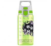 Sigg - Sports Water Bottle For Kids - Viva One Football - Suitable For Carbonated Drinks - Leakproof - Dishwasher Safe - BPA Free - School & Bike - Green - 0.5L