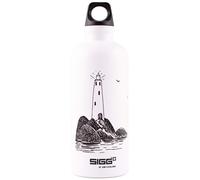 Sigg X Moomin Lighthouse Kids Drinking Bottle (0.6 L), Non-Toxic Water Bottle with Leak-Proof Lid, Made in Switzerland Aluminium Flask for Water