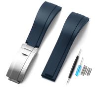 Sight Focus 20mm 21mm 22mm Rubber Watch Band For Rolex Cosmograph Daytona,Submariner,Yacht-Master,GMT-Master,Sea Dweller,Sky Dweller, Air-King,Datejust ,Day-Date,Explorer,DEEPSEA,Oyster Perpetual