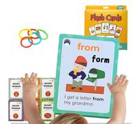 Sight Word, English Spelling Learning Cards, 220 Words Study Set Easy Reading, Cardstock Educational Flashcard Pack, Vocabulary Learning Cards Interactive Practice, Homeschool Classroom