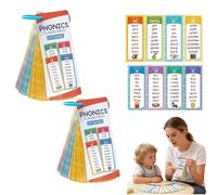 Sight Words Game,Phonics Flash Cards,High Frequency Blends Flash-Cards,Preschool Digraphs Natural Spelling Rules,Learn to Read Phonics Flash Cards with 60 Double-Sided Card, for Classroom Homeschool