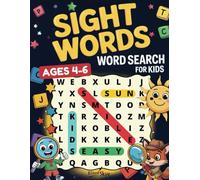 Sight Words Word Search for Kids Ages 4-6: My First Puzzle Activity Book with Multiple Levels of Difficulty
