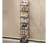 Sightday 7-Tier Sloping Shoe Rack - Slim, Vertical, Multi-Layer Space Saving Tall Shoe Rack Organizer for Bathroom, Living Room, Entryway, Hallway & Cloakroom