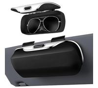 Sightday Sunglasses Storage With Hook,Sunglasses Holder For Car With Lined,Glasses Cases,Portable Sunglasses Holder For Sun Visor,Car Sunglasses Case,Cars Accessories (Black)