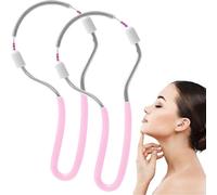 Sightfelt Women's Facial Hair Remover, 2025 New Stainless Steel Spring Hair Remover for Face, Handheld Sightfelt Epilator for Women Face, Chin Hair, Upper Lip Hair, Women Mustache (Pink*2)