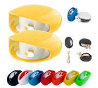 Sightgaze Automatic Cord Reel, Sightgaze Retractable Cable Management Charging Cord Organizer, for USB, Headphone, Data Cables, No More Tangled Cords (Yellow,2PCS)