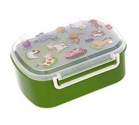 Sigikid 25132 Sheep OnTour Lunch Box BPA-Free Girls and Boys Lunch Box Recommended from 2 Years Green
