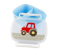 Sigikid 25200 Lunch Box, Polypropylene, Light Blue/Tractor