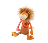 Sigikid 42844 Soft Toy Lion Patchwork Sweety Cuddly Toy for Playing and Cuddling Soft Material Mix for Babies and Children, Boys and Girls from 0 Months to 8 Years Multicoloured/Lion 32 cm