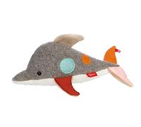 sigikid 43221 Cuddly Toy Dolphin Patchwork Sweety, Yellow for Girls and Boys from 0 to 8 Years