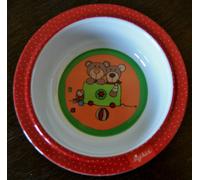 Sigikid BOWL "WILD & BERRY BEARS", Melamine, New, Rare