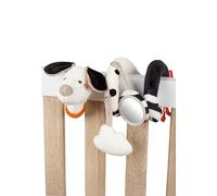 sigikid Dotson Active Spiral Dalmatian Toy for Kids with Black and White Contrast Hanging Rattles and Mirror, Gift for Babies from Birth