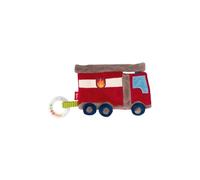 Sigikid PlayQ 42304 Active Crinkle Cloth Fire Brigade Girls and Boys Baby Toy Recommended from Birth Red, Pack of 1